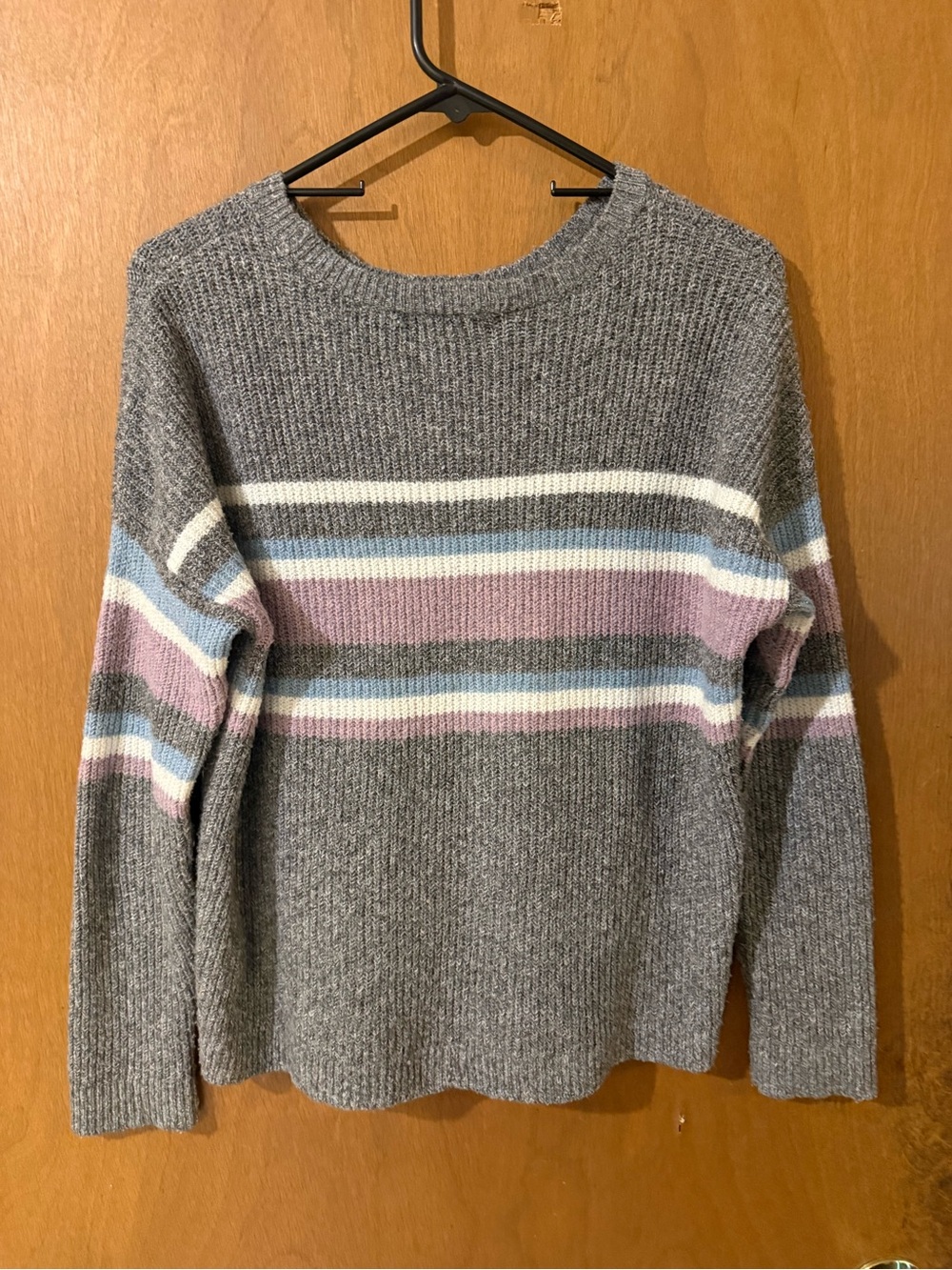 Pinque Gray Ribbed Knit Sweater - Picture 2 of 4
